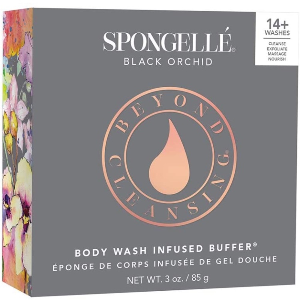 NEW Spongelle Body Wash Infused Buffer - Black Orchid